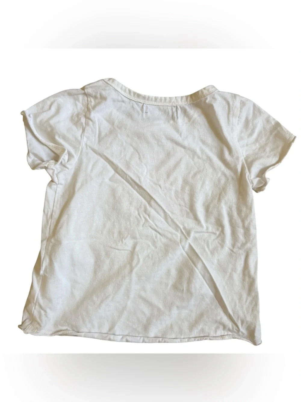 Miki Miette White Tee with Coral and Orange Graphic and bow shorts - Picture 3 of 7